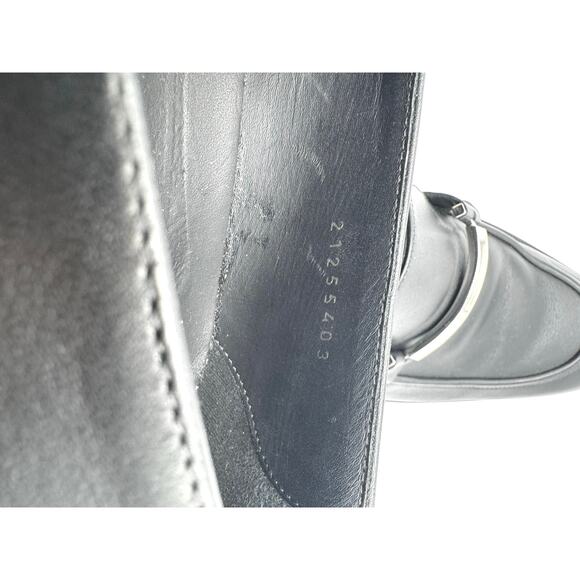 BOSS LEATHER LOAFERS WITH BRANDED HARDWARE MEN’s 9 - Picture 14 of 16